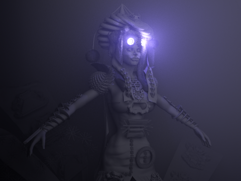 魔法安娜 3D 模型