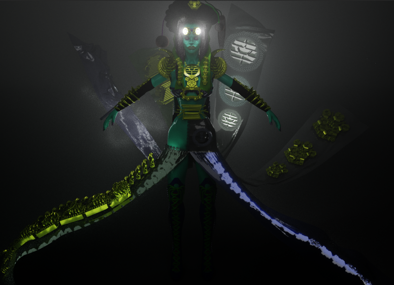 Чарівна Анна 3D Модель .c4d .max .obj .3ds .fbx .stl .blend 