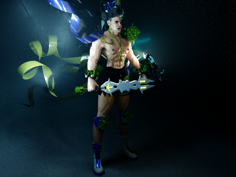 Воїн Артур 3D Модель .c4d .max .obj .3ds .fbx .stl .blend