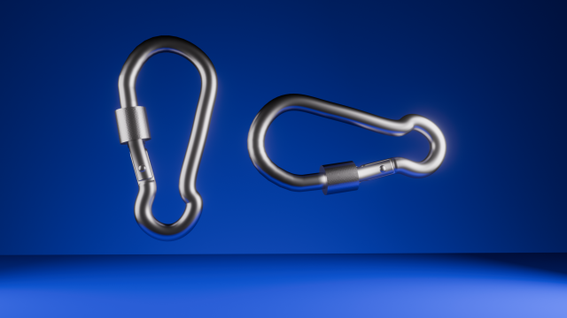 Metallic carabin 3D 모델 .c4d .max .obj .3ds .fbx .stl .blend 