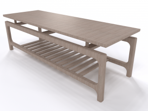 Coffee table wood Modelo 3D