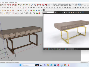 Work table 3D Model