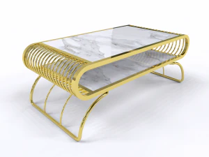 Coffee table stainless 3D Model