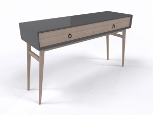 Console table wood 3D Model