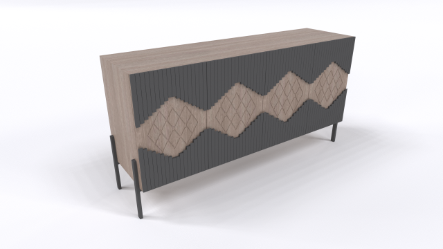 Buffet 3D Model .c4d .max .obj .3ds .fbx .stl .blend 