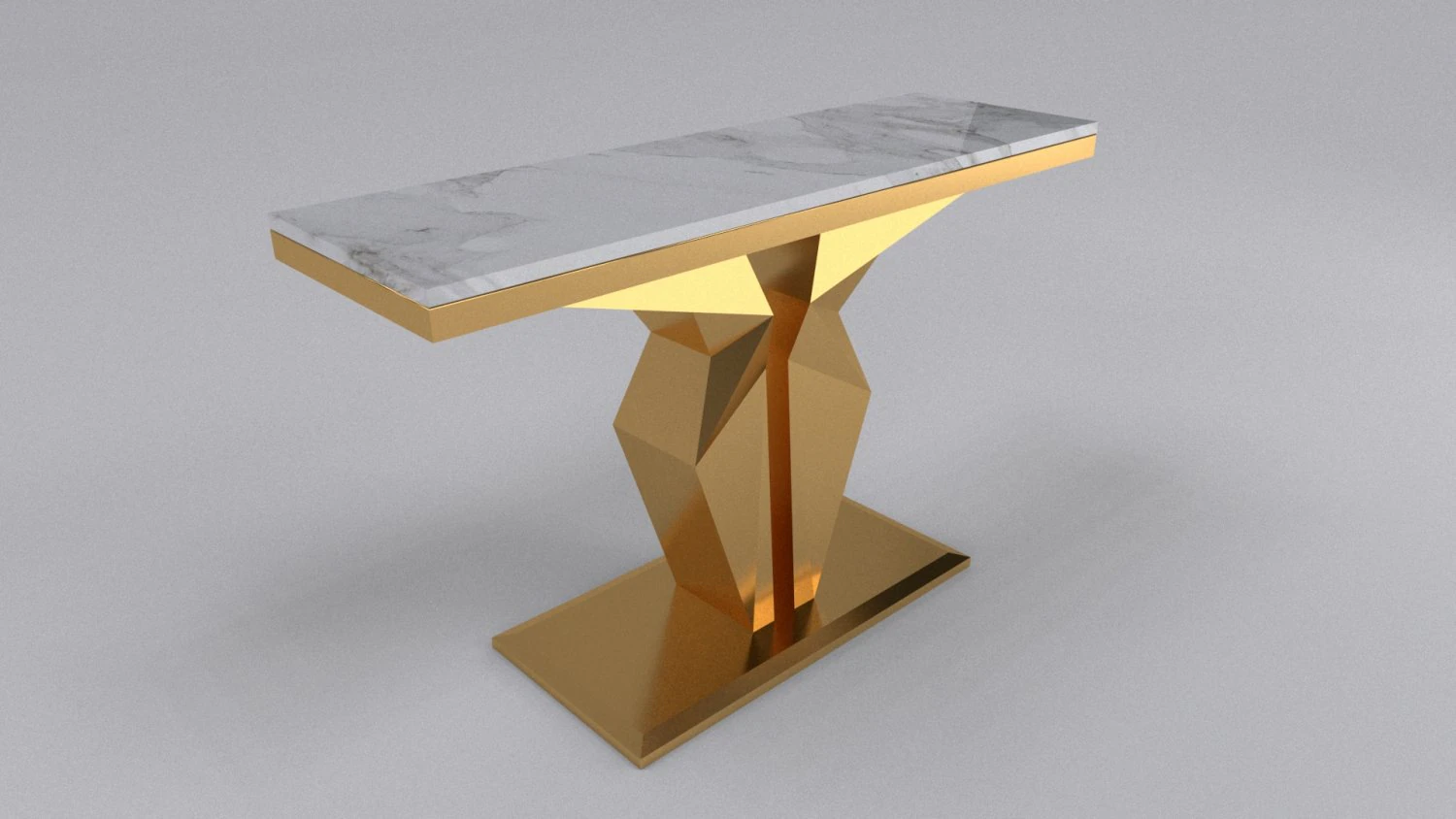 Console table size 130 X 40 cm 3D Model .c4d .max .obj .3ds .fbx .stl .blend 