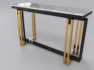 Luxury console table rectangle legs 3D 모델