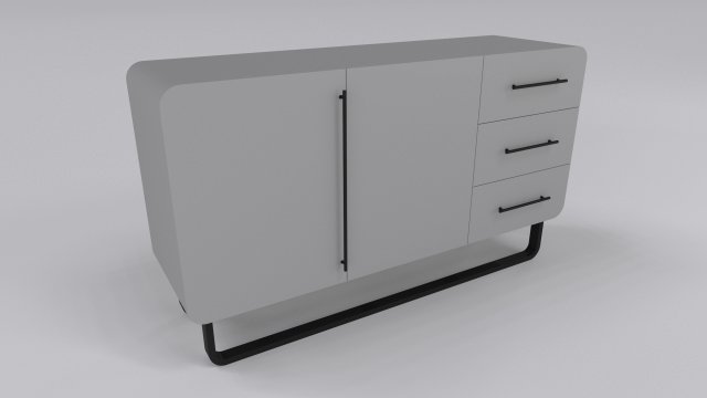 Cabinet nordic Modelo 3D .c4d .max .obj .3ds .fbx .stl .blend 