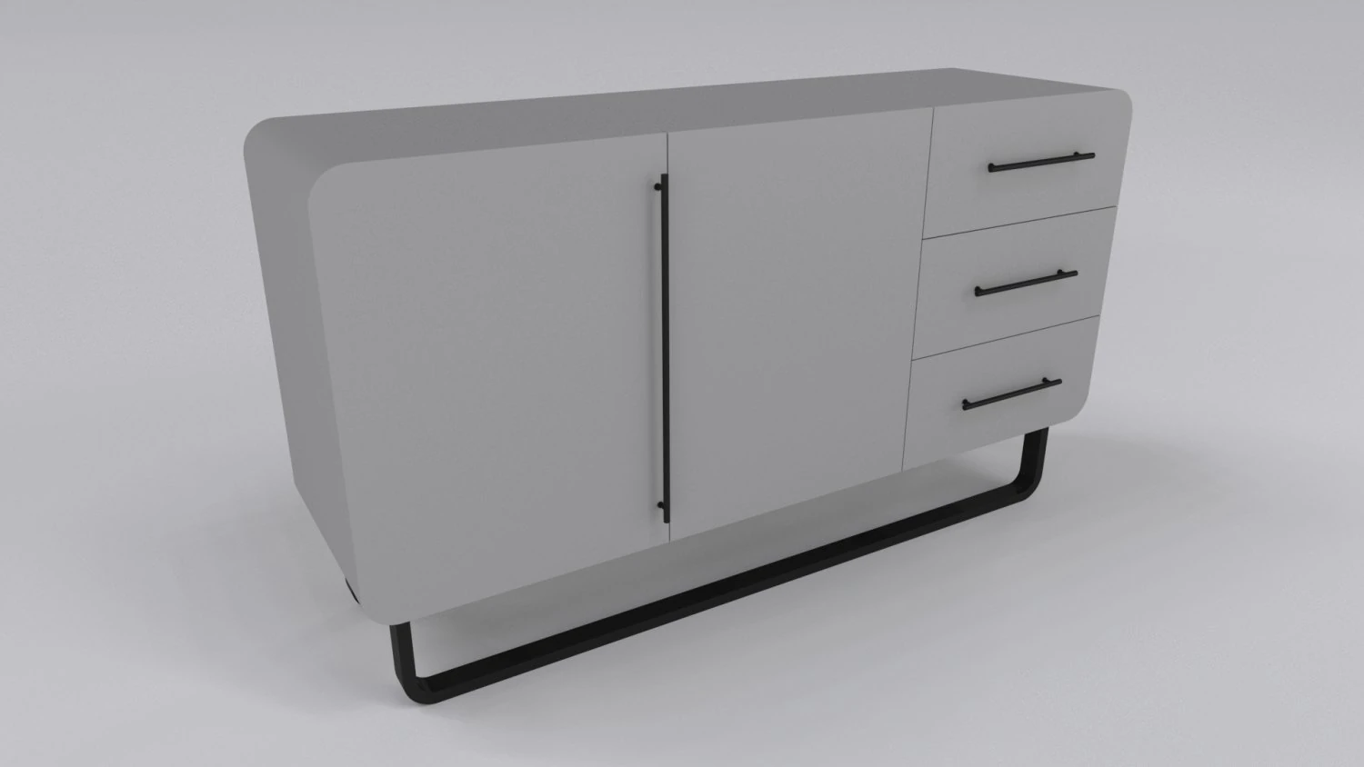 Gabinetto nordico Modello 3D .c4d .max .obj .3ds .fbx .stl .blend 