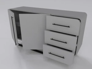 Gabinetto nordico Modello 3D