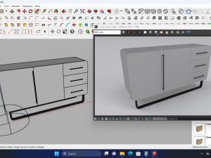 Cabinet nordic Modelo 3D