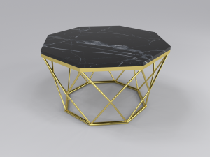 Coffee table hexagonal 3D Model