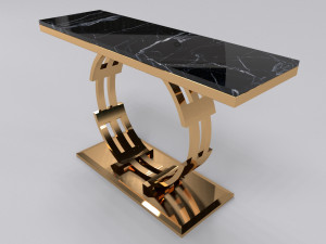 Luxury console table round Modèle 3D
