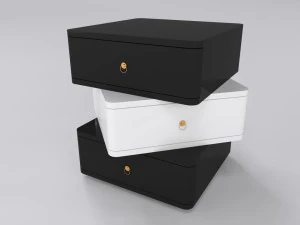 침대 옆 3D 모델