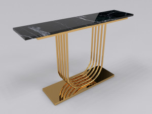 Luxury console table pipa U 3D Model