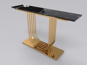 Luxury console table pipa U 3D 模型