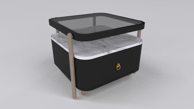 Unique bedside 3D 모델 .c4d .max .obj .3ds .fbx .stl .blend 