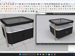 Unique bedside 3D 모델
