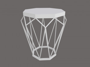 Side table hexagonal 3Dモデル
