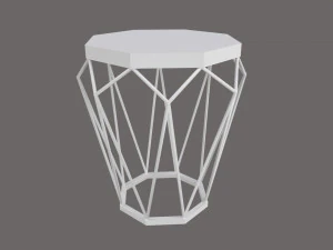 Bijzettafel zeshoekig 3D Model