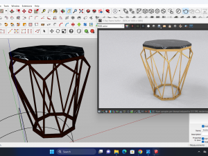 Side table hexagonal 3Dモデル