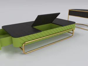 Luxury coffee table 1 set 3D Model