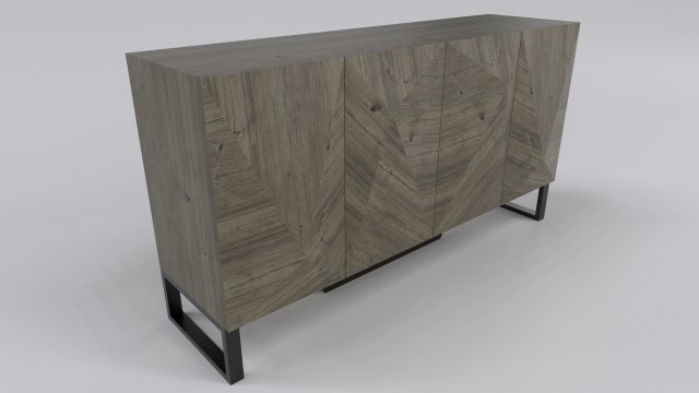Sideboard cabinet antique 3D Model .c4d .max .obj .3ds .fbx .stl .blend 