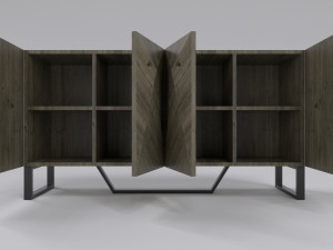 Sideboard cabinet antique 3D Model
