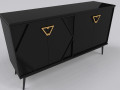 Luxury Sideboard black Modelo 3D