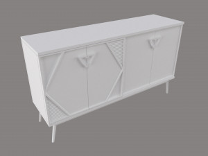 Luxury Sideboard black Modelo 3D