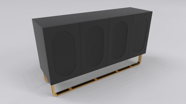 Unique sideboard 3D Model .c4d .max .obj .3ds .fbx .stl .blend 