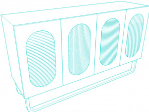Unique sideboard 3D Model