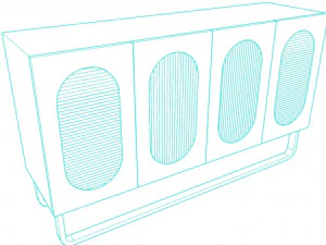 Unique sideboard 3D Model