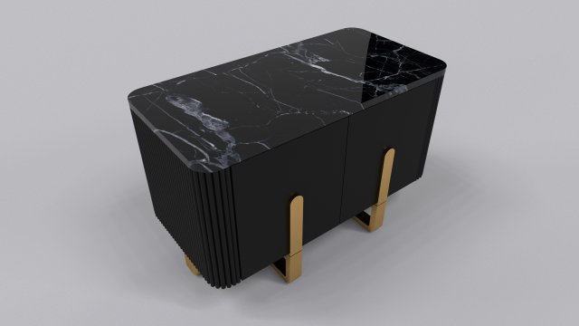 Side table with 2 door 3Dモデル .c4d .max .obj .3ds .fbx .stl .blend 