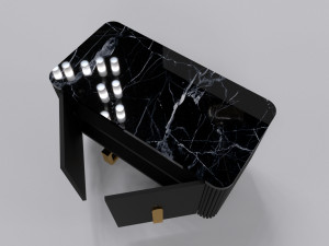 Side table with 2 door 3Dモデル