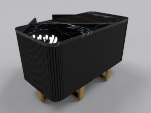Side table with 2 door 3Dモデル