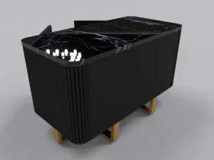 Side table with 2 door 3D Model