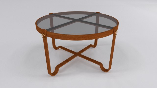 Wood coffee table with top black glass Modelo 3D .c4d .max .obj .3ds .fbx .stl .blend 