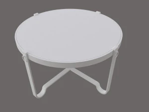 Wood coffee table with top black glass 3D Model