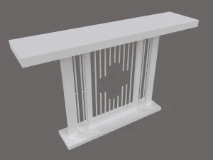 Console table minimalist modern with marble white carrara 3D Model