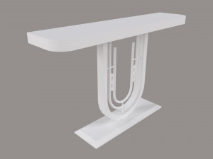Luxury console table gold and charcoal minimalist modern 3D Model