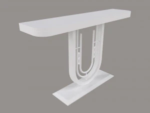 Mesa de console luxuosa em ouro e carv&atilde;o minimalista moderna Modelo 3D