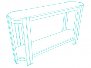 Marie console table 3D-Modell