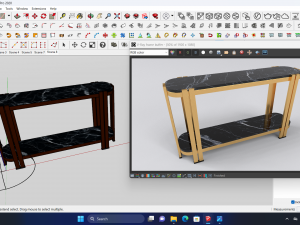 Marie console table 3D-Modell