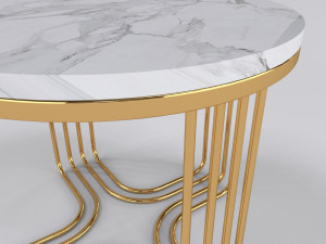 Mindi gold SIde table 3D 模型