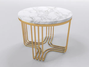 Mindi gold SIde table 3D Model