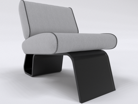 Sofa single seater Modello 3D