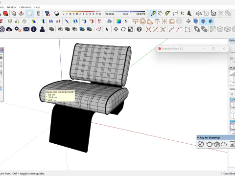ソファ 1人掛け 3Dモデル