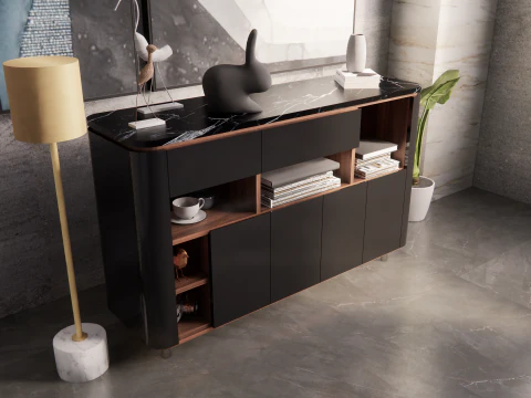 Buffet moderno e minimalista tropis Modelo 3D