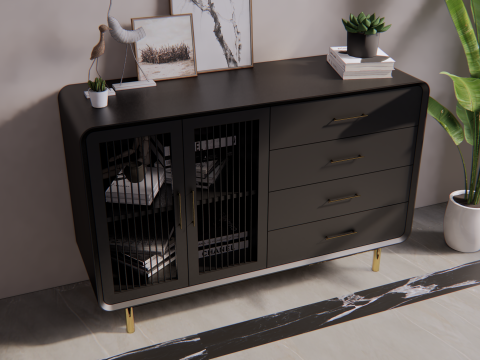 Buffet minimalist modern Modèle 3D